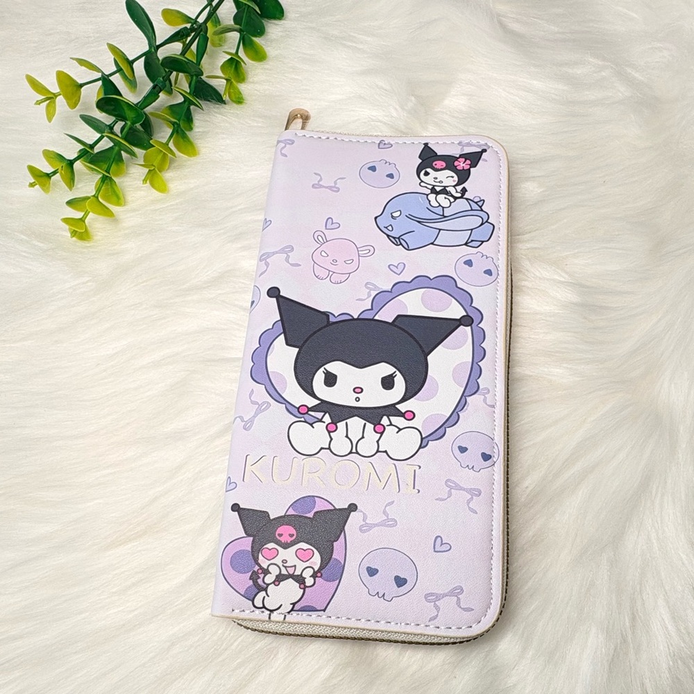 Kuromi‎ Character Long Zippy Wallet